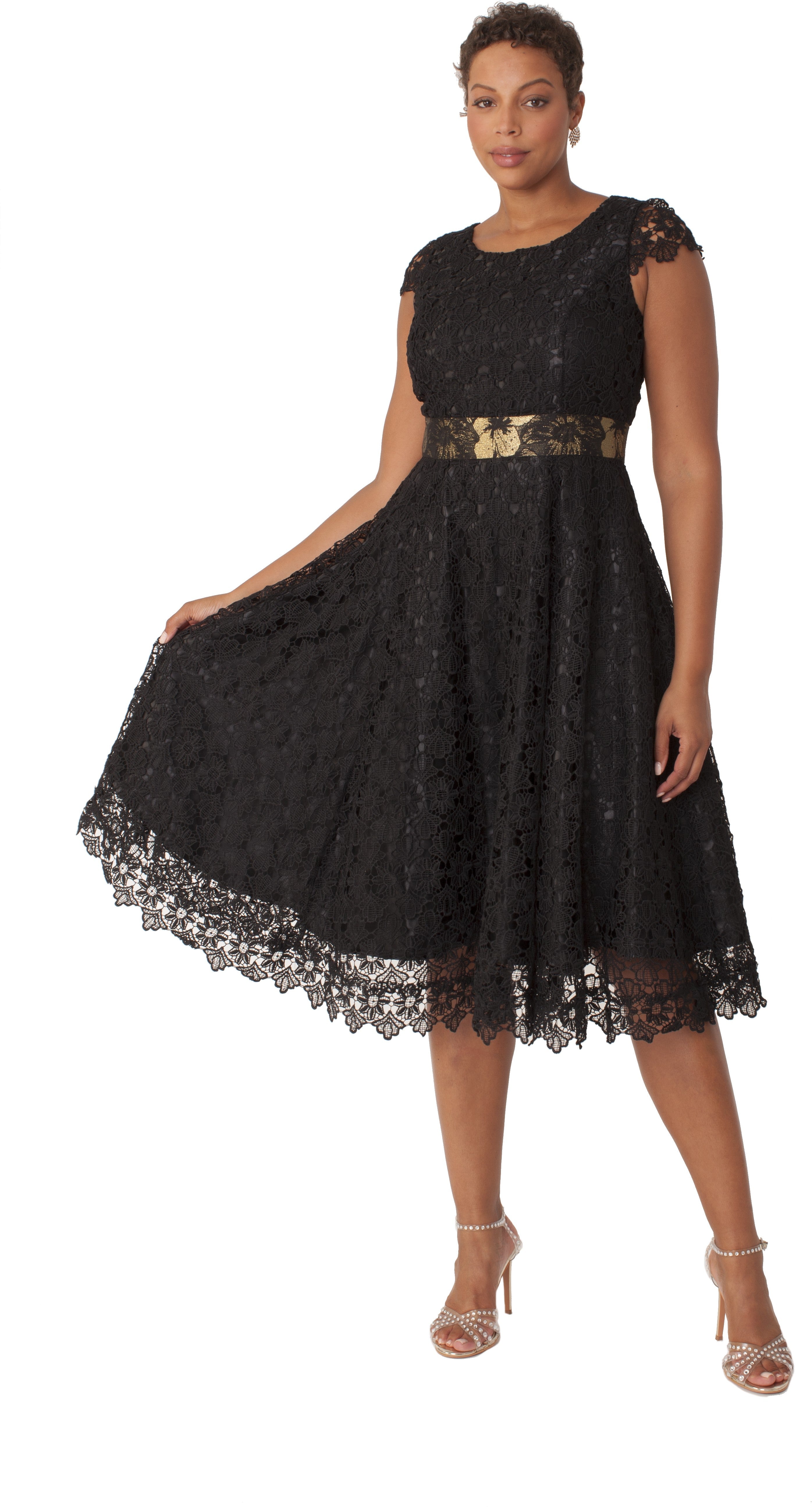 Elegant Woven Jacket &amp; Lace Dress Set – 4847 by Tally Taylor