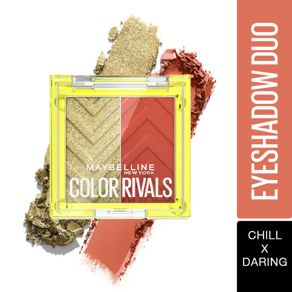 Maybelline New York Color Rivals Longwear Eyeshadow Duo - Chill X Daring by Dista