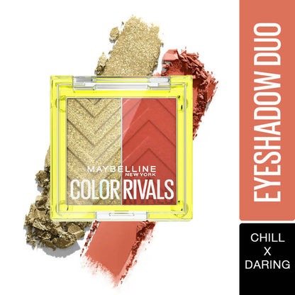 Maybelline New York Color Rivals Longwear Eyeshadow Duo - Chill X Daring by Dista