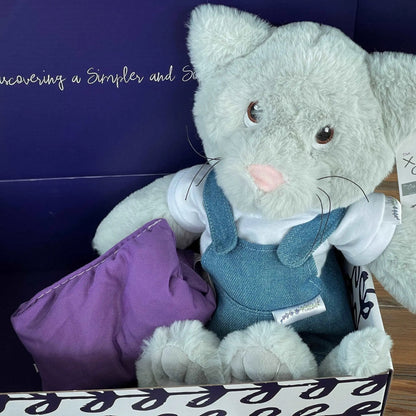 Xander Stuffed Cat Gift Set- With Clothing &amp; More by Lavender Life Company