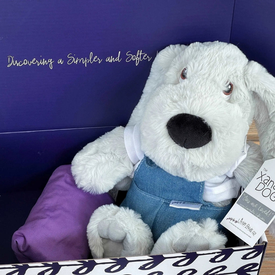 Xander Stuffed Dog Gift Set - With Clothing &amp; More by Lavender Life Company