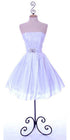 CLEARANCE - Cinderella Divine 5039 Knee Length White A-Line Dress (Size M) by DiscountDressShop