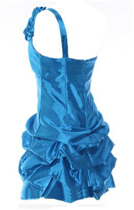CLEARANCE - Cinderella Divine U709 One Shoulder Cocktail Party Dress Layer Skirt by DiscountDressShop
