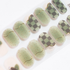 Green Checker Gel Nails by Candied Nails