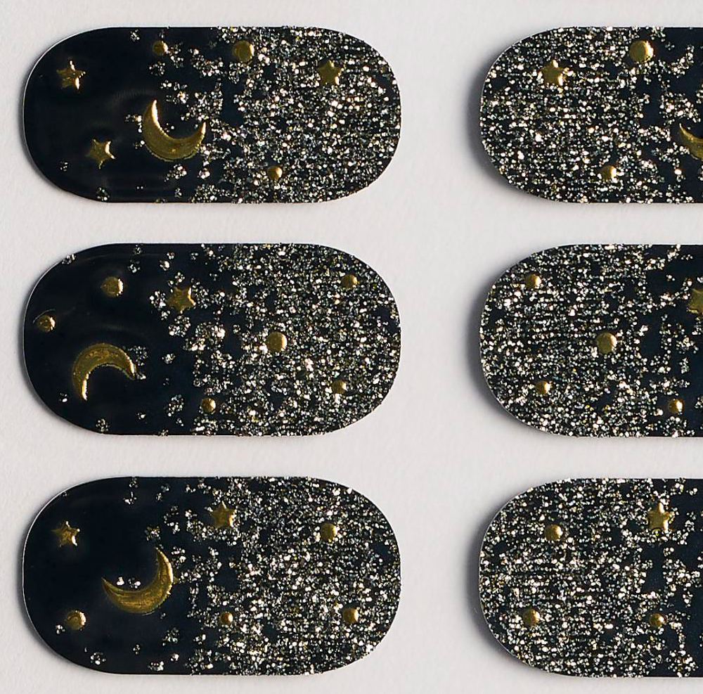 Midnight Sky Gel Nails by Candied Nails