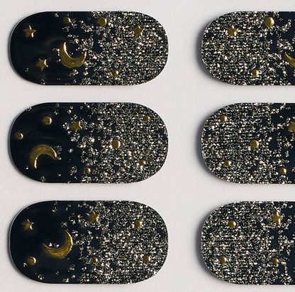 Midnight Sky Gel Nails by Candied Nails