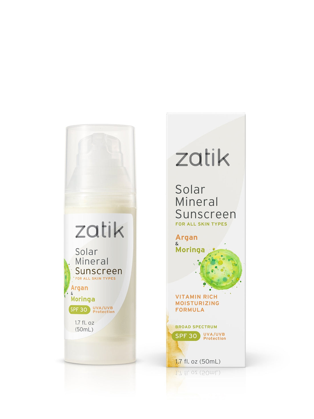 Solar Mineral Sunscreen for Face and Neck by Zatik Naturals
