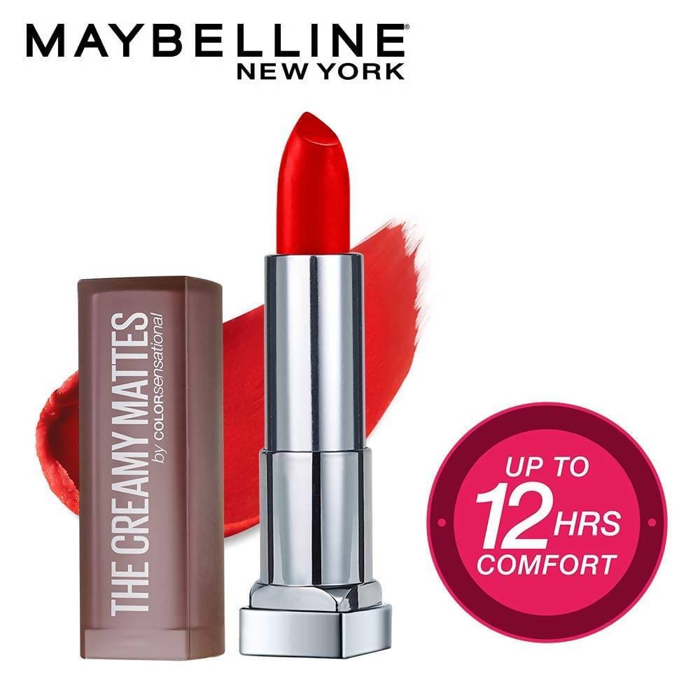 Maybelline New York Color Sensational Creamy Matte Lipstick / 690 Siren in Scarlet by Dista